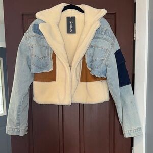 BIDA Denim and Sherpa Jacket